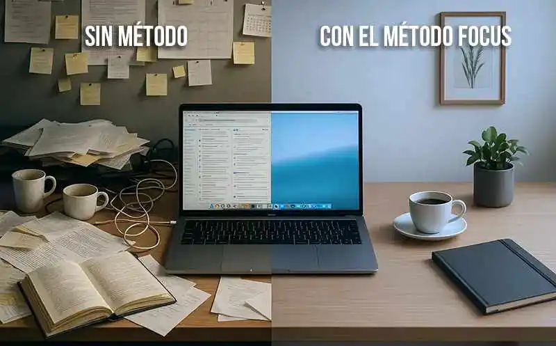 Escritorio enfocado
